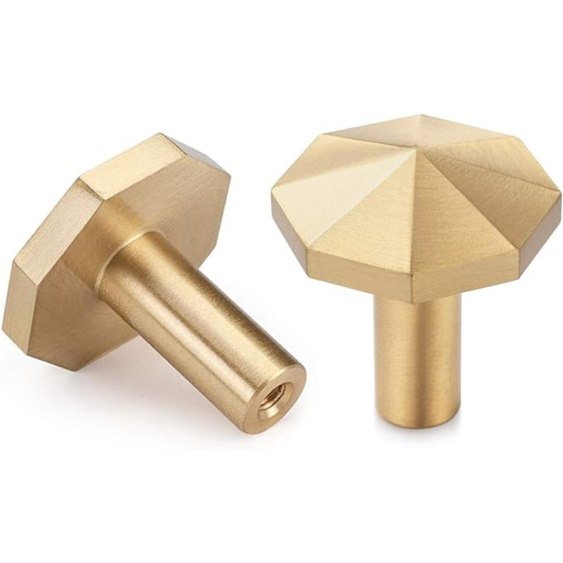 Hexagon Coat Hook Designs YANGQIHOME Pack Of 4, Gold Brass