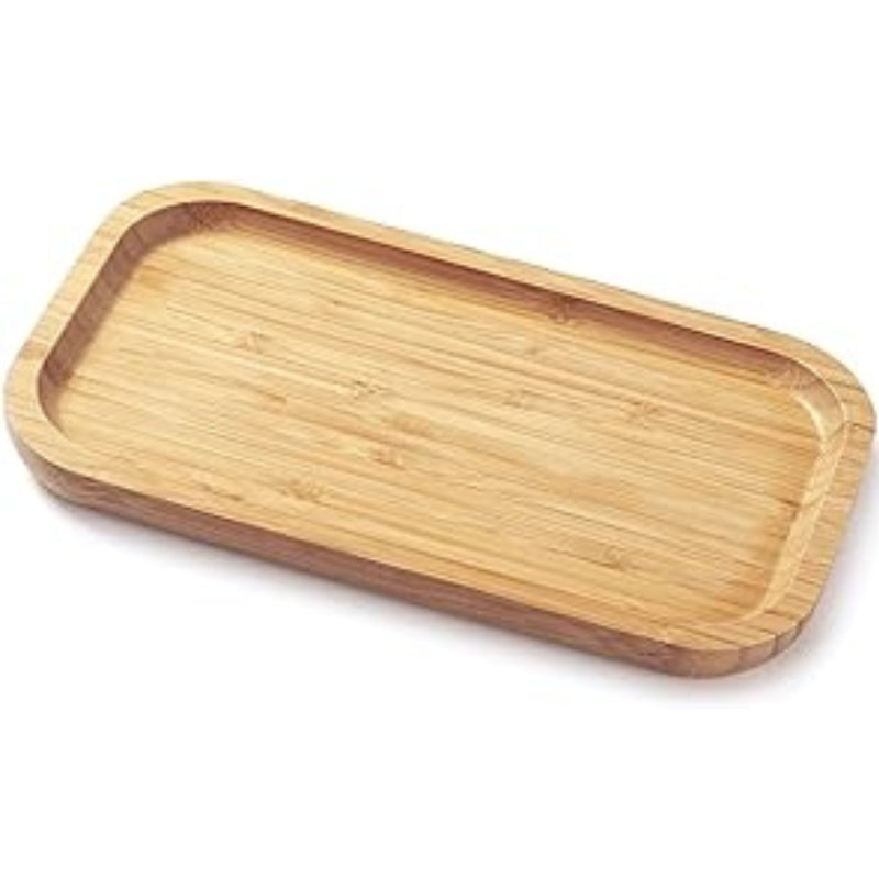 Bamboo Vanity Tray, Bathroom Counter Tray, Toilet Tank Top Tray for Organizing and Decor Display, 9.8 x 5.5 x 0.8 inch